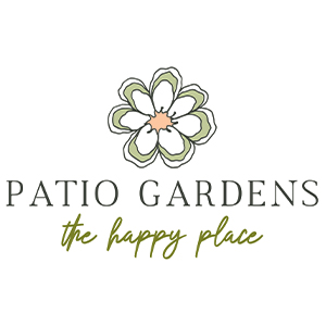 Patio Gardens logo stacked 300px square